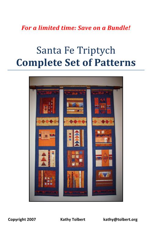 Santa Fe Triptych by Kathy Tolbert