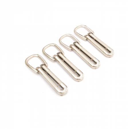 Textured Loop Strap Connectors 4 ct Nickel