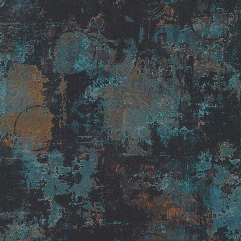 Black, Copper & Blue Concrete