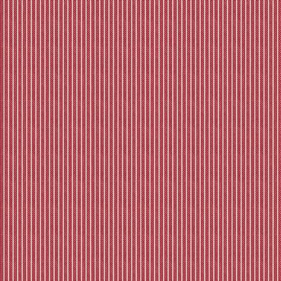 Woven Tiny Cream Stripe on Red