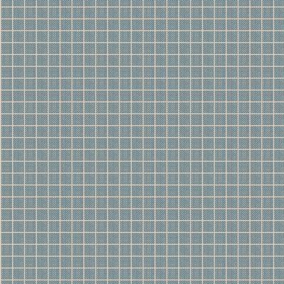 Woven Blue & White Mini Plaid