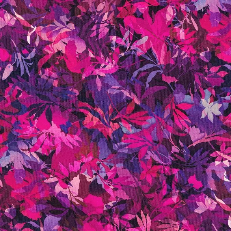 Purple & Fuscia Leaves Cluster