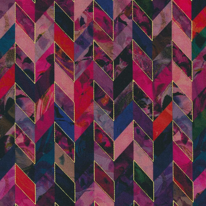 Red Violet, Pink, Red Chevrons