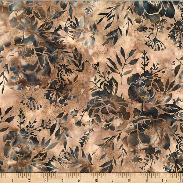 Brown Flowers on Dark Tan