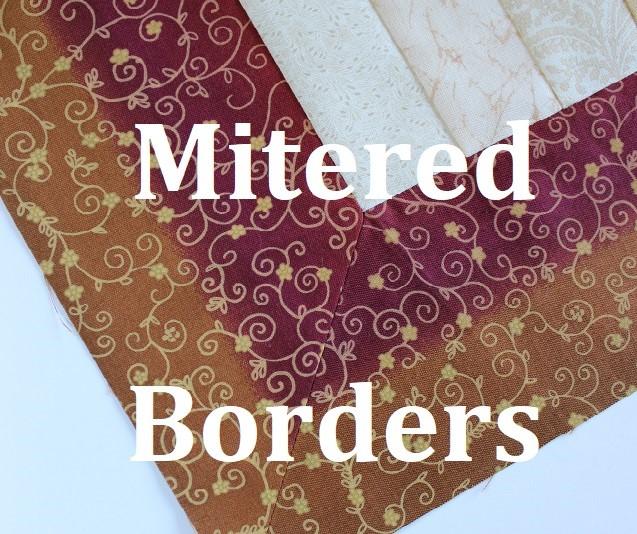 Mitered Borders Thursday,  Mar 20, 1-4