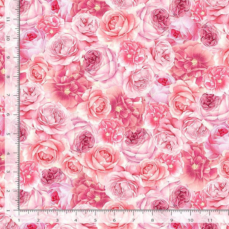 Packed Roses in Shades of Pink Belle Fleur