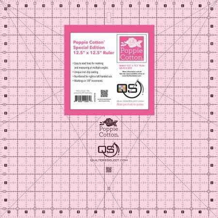 Pink 12.5 x 12.5 Quilters Select Ruler