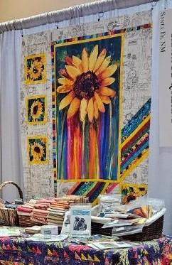 Rainbow Sunflower Panel Pattern