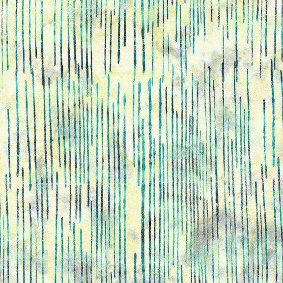 Woodblock Scratches Green Yellow Glacier Multi