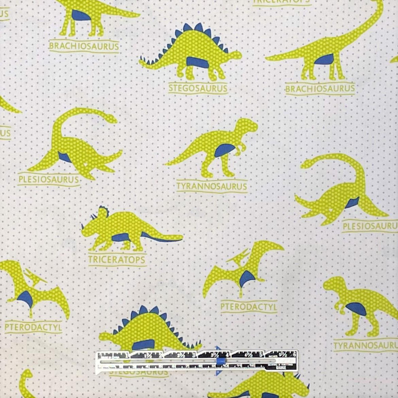 SALE:  Lime Green Dinosaurs