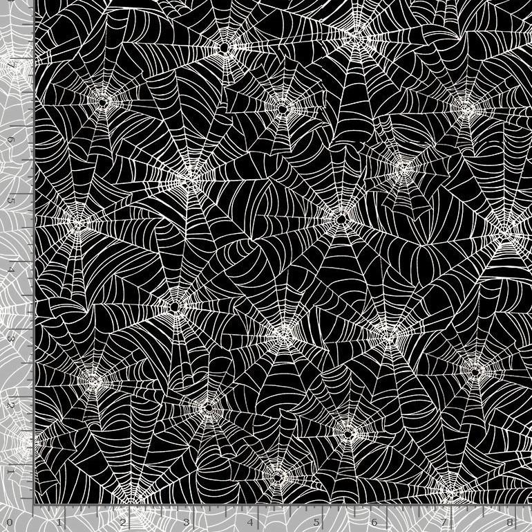 Halloween Web, White on Black