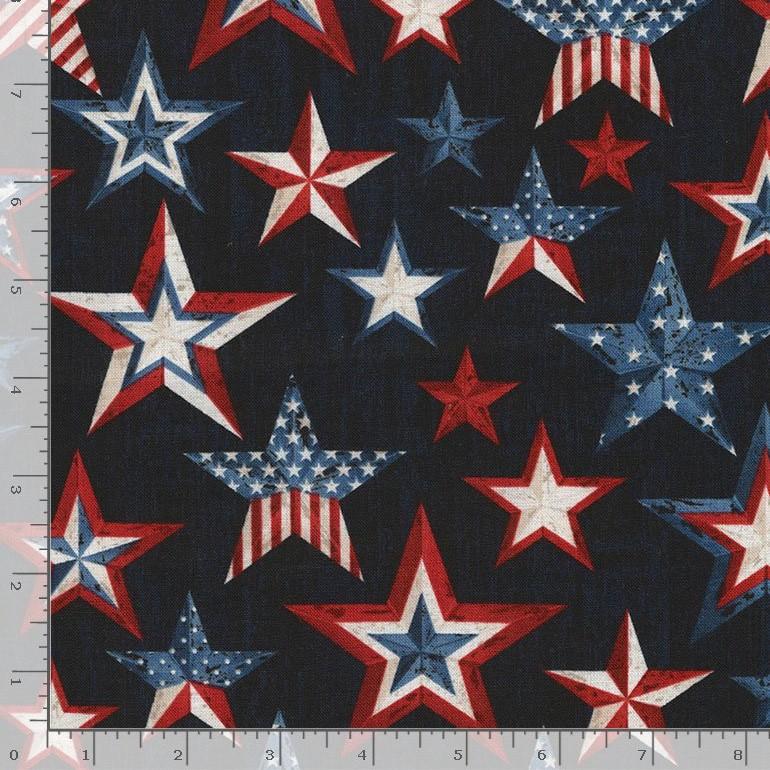 58"Softie Red White Blue Stars