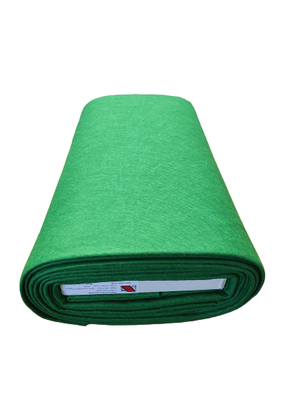 Green Wool Felt Blend 20% Wool 80% Rayon Dry Clean Only